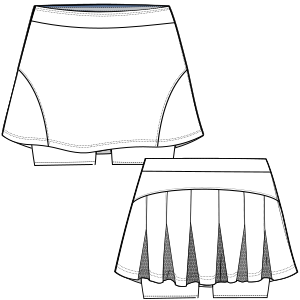 Fashion sewing patterns for LADIES Skirts Tennis skirt 6836